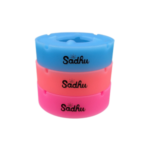 Cinzeiro de Silicone Sadhu C/ Tampa Neon - Grande