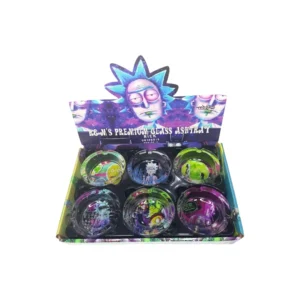 Cinzeiro de Vidro Redondo Lesco Premium Rick and Morty