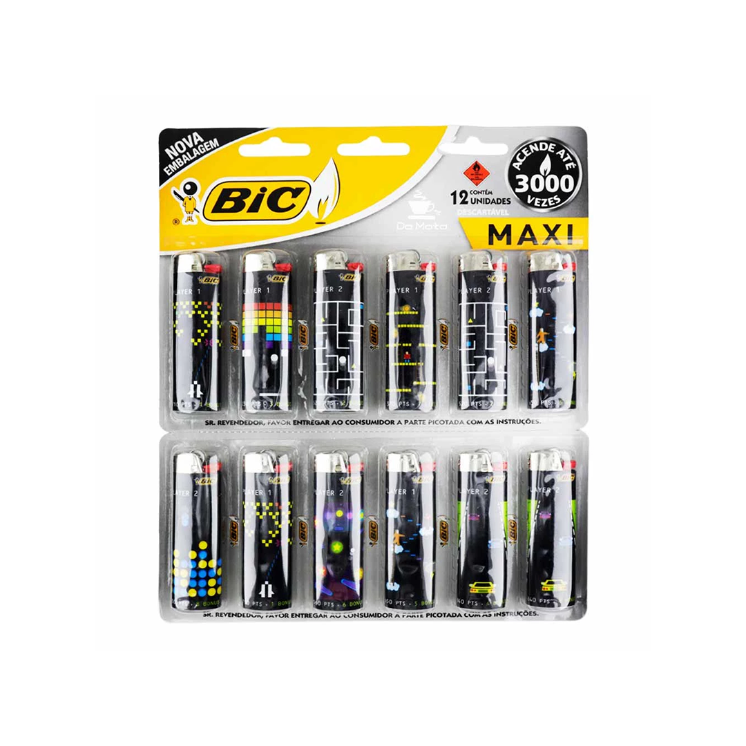 Isqueiro Bic Cartela Maxi Grande Estampado