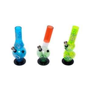 Bong Acrílico Redondo Simples – Color Edition (Modelos Variados)