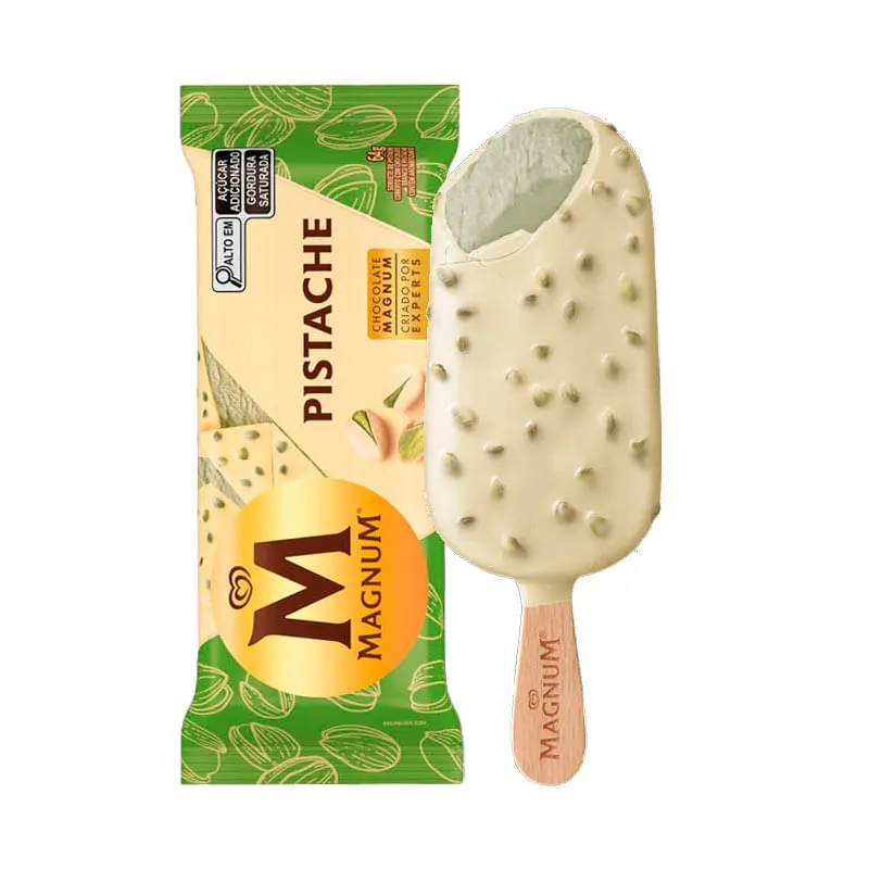 Picolé Magnum Pistache Chocolate Branco 81g