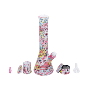 Bong de Silicone e Vidro Urban Style Kit Completo (Modelos Variados)