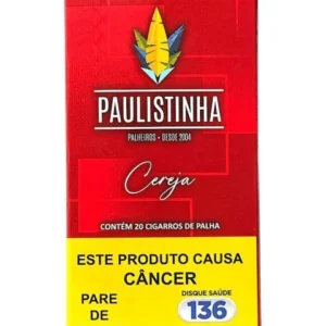 Paulistinha Cigarro de Palha Cereja