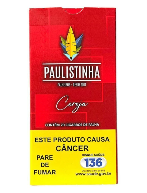 Paulistinha Cigarro de Palha Cereja