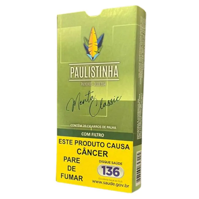 Paulistinha Cigarro de Palha Menta Classic