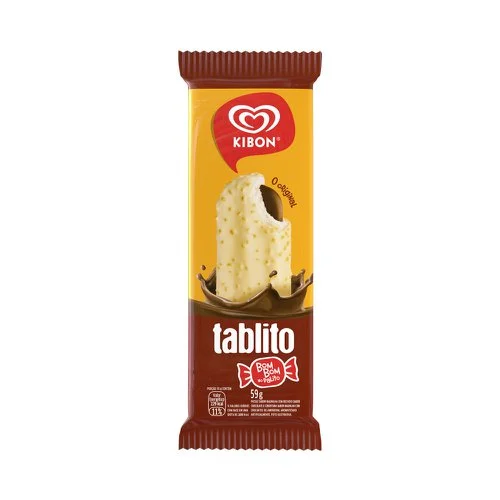 Picolé Kibon Tablito Chocolate e Baunilha 58g