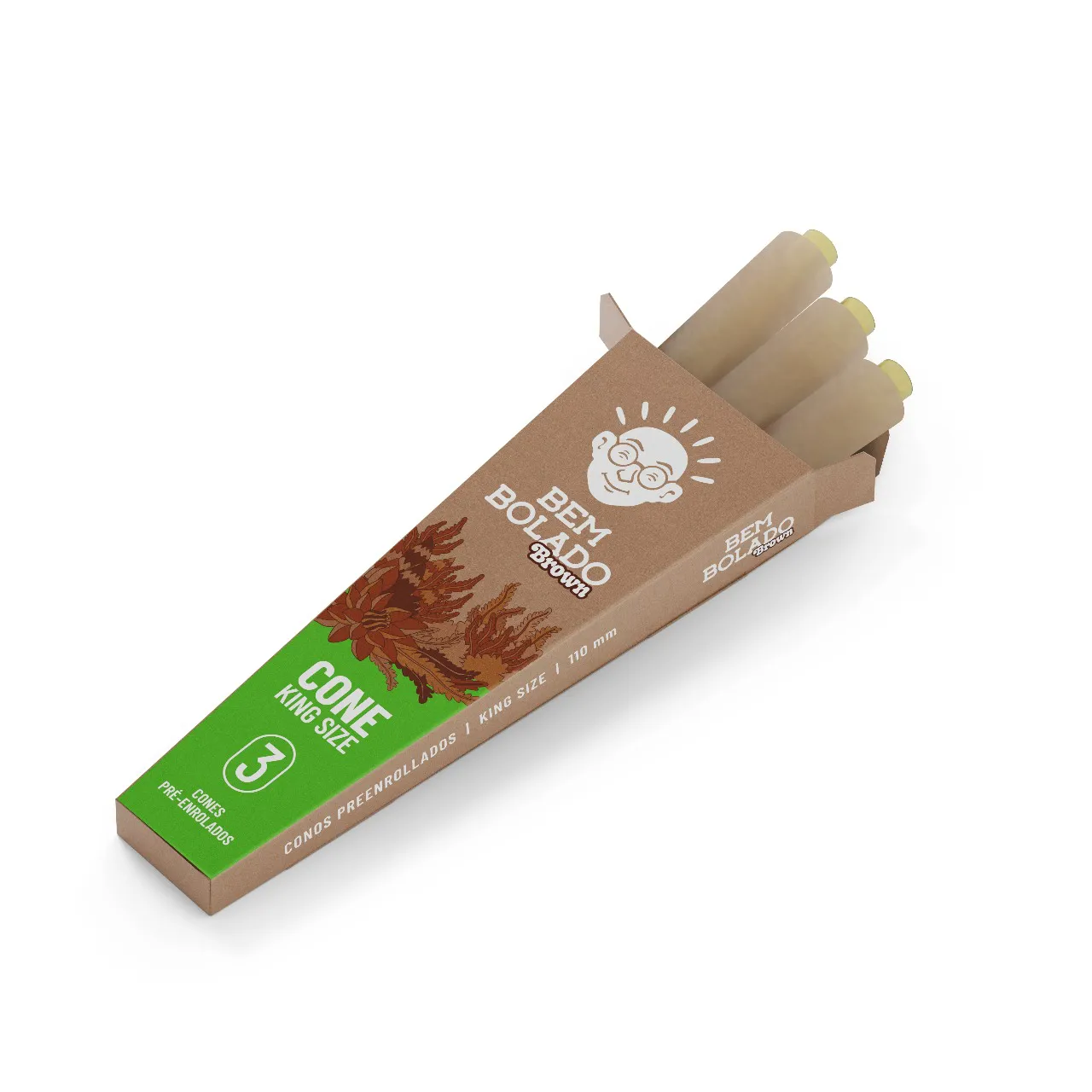 Cone Bem Bolado Brown King Size