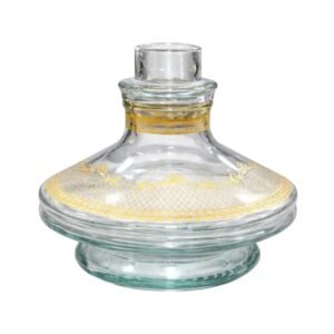 Vaso para Narguilé Chamma New Aladim Gold Transparente Premium