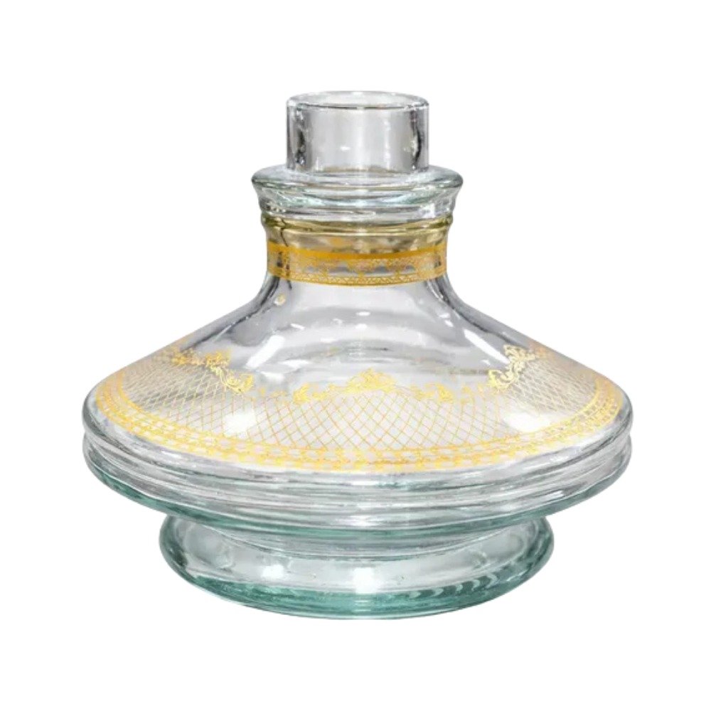 Vaso para Narguilé Chamma New Aladim Gold Transparente Premium